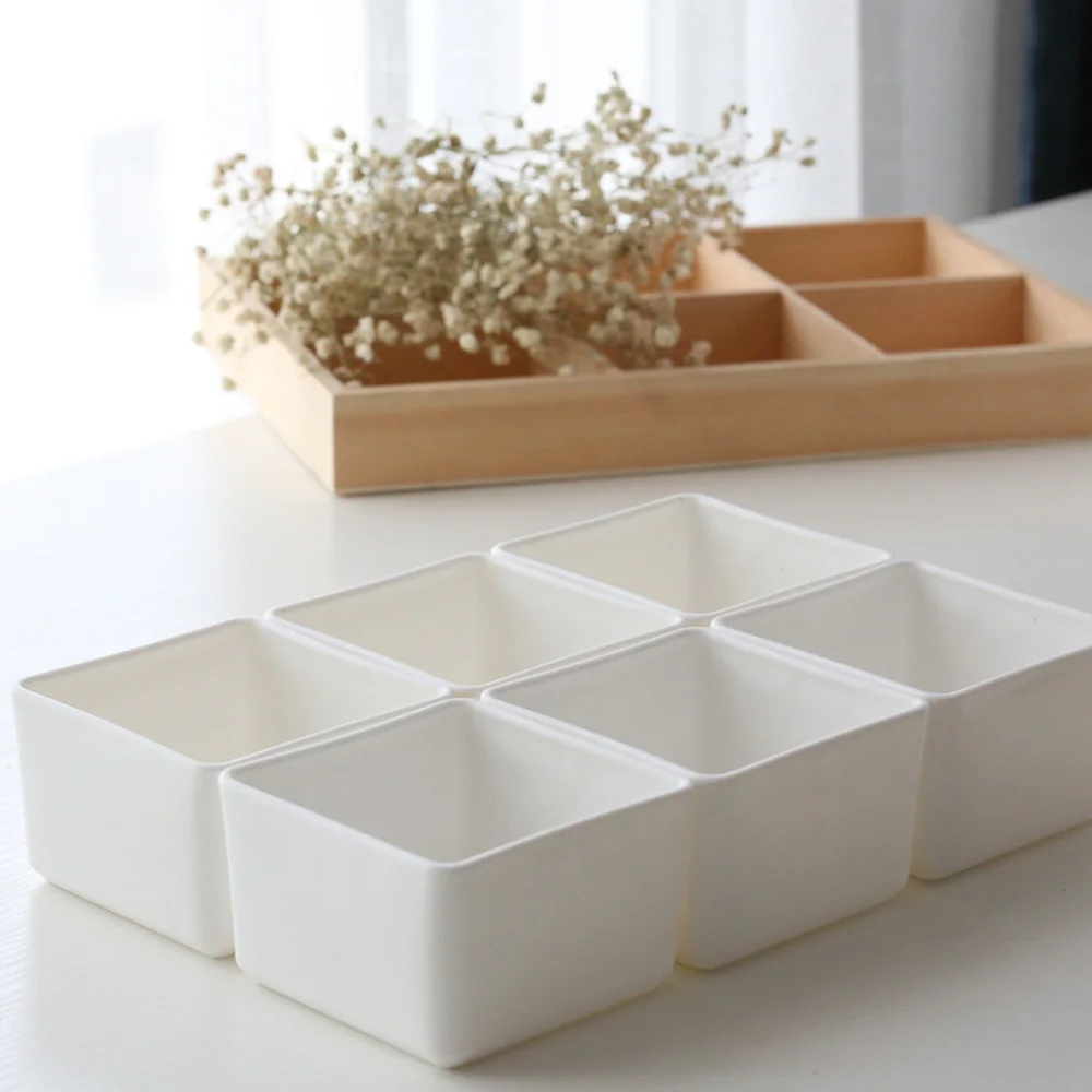 Мини пластиковые горшки для суккулентов Цветочная плантатор домашнего офиса