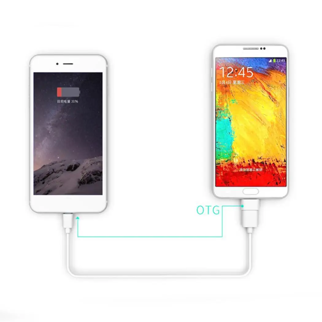 Адаптер Micro USB для USB 2,0 OTG для быстрой зарядки и синхронизации данных для дома, офиса, путешествий и т. Д. Устройство для телефона