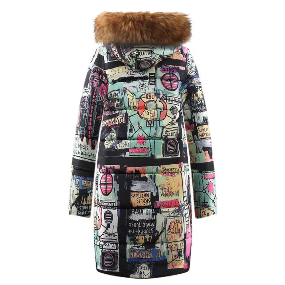 JAYCOSIN, теплая Женская длинная хлопковая парка, пальто с капюшоном, стеганая куртка, зимняя верхняя одежда, Двусторонний пуховик, длинная куртка, зимняя водолазка