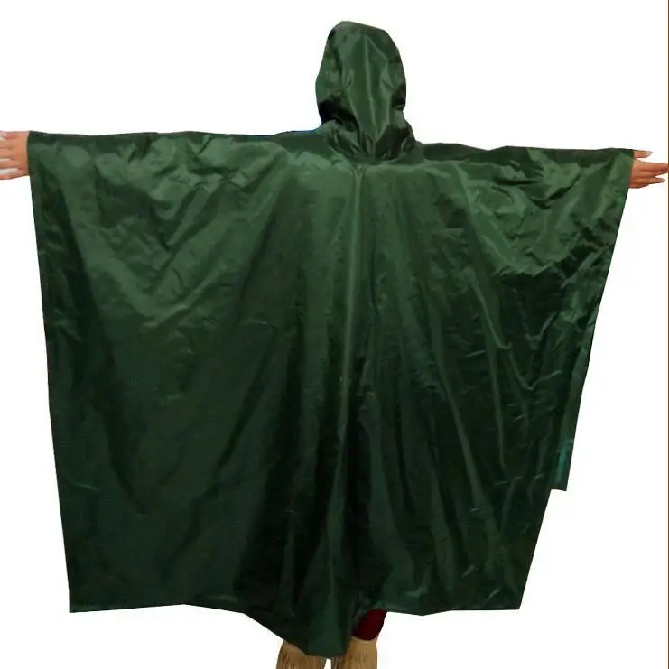 Туристическое снаряжение Водонепроницаемый Многофункциональный 3 в 1 открытый коврик для инструментов пончо покрытие палатки тент Кемпинг - Цвет: Green