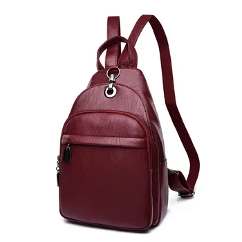 

2018 New Soft Leather Backpack Women's Fashion Women's Backpack Women's Backpack Mass Travel Backpack Women's Bag
