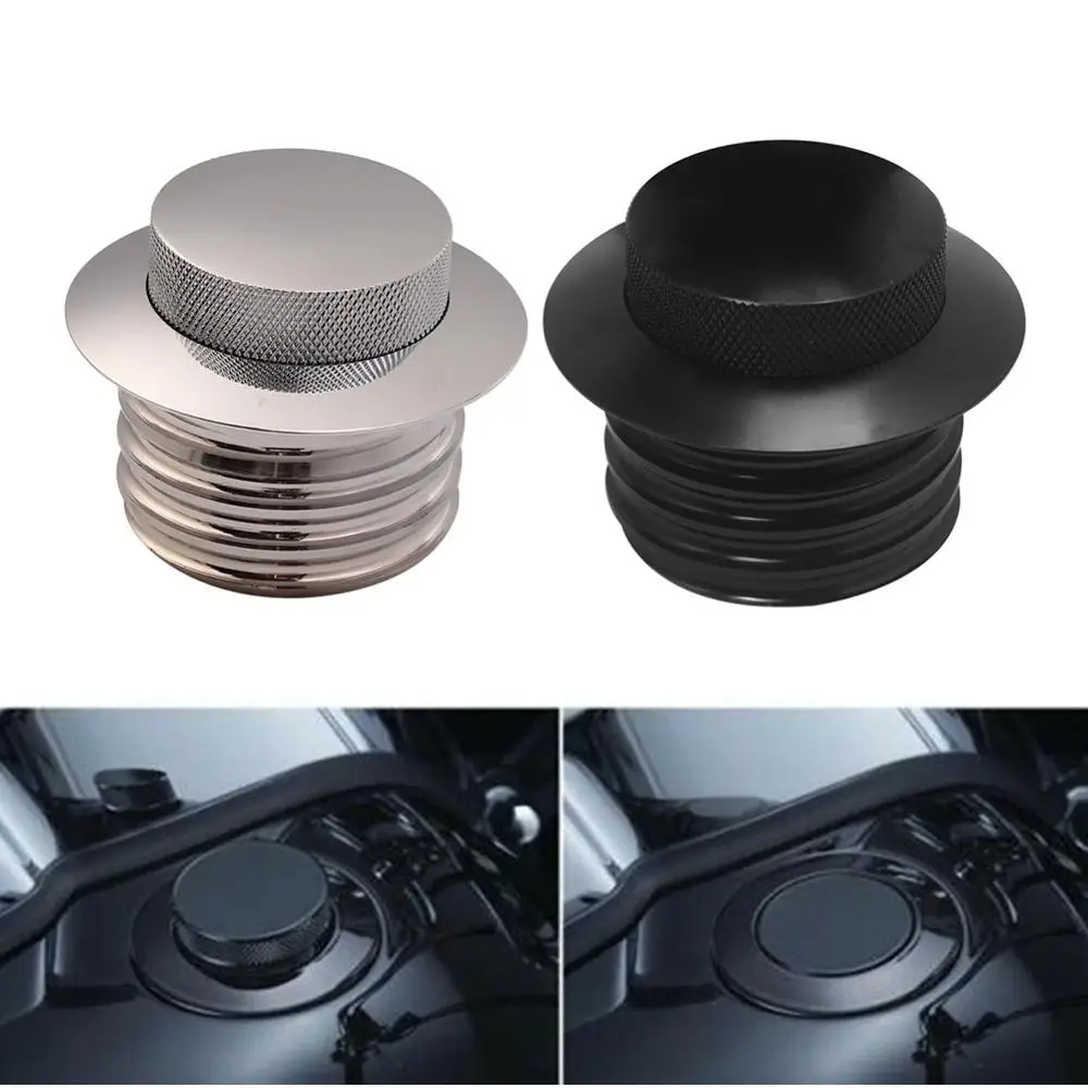 

1Pcs Chrome POP-UP Screw-In Flush Mount Fuel Tank Gas Cap Aluminium CNC Fit For Harley Sportster Softail Dyna Glide 1982-2010