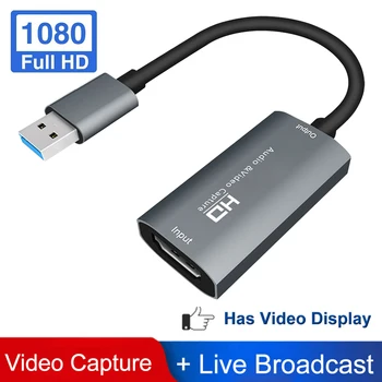 

New Video Card Convenient Compact HDMI To USB 3.0 2.0 Game Card Grabber HD Camera Recording Live Streaming