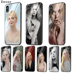 Чехол для мобильного телефона стекло для iPhone 11 Pro XS Max X XR для iPhone 7 8 6 6s Plus 5 5S SE чехол Dakota Fanning