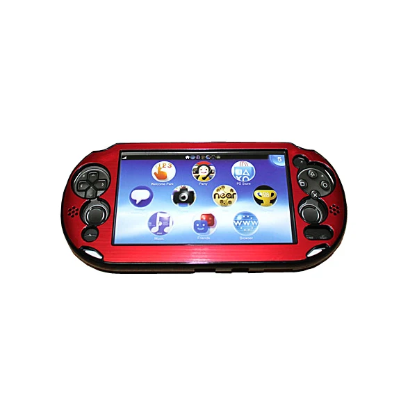 OSTENT Алюминиевый металлический защитный чехол для sony PS Vita psv PCH-2000 - Цвет: Красный