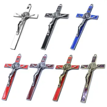 

Church Relics Jesus on the Stand Cross Wall Crucifix Antique Home Chapel Decor M76D