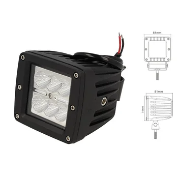 

CARALL FS4224 tail Light daytime running lights DRL Led Work Light Worklight square 12V 24V 24W (6 X4W) IP67 White