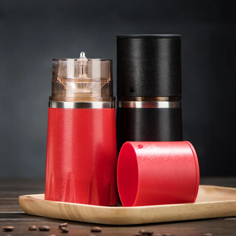 Портативная кофейная машинная обработка кофейная чашка цельная многофункциональная ручная затяжка вращающаяся портативная шлифовальная кофейная чашка