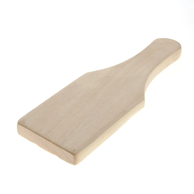 Рифленые ребристые деревянные приборы весло отличная художественная резьба для