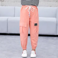 INS/комбинезон на лямках для девочек тонкие свободные детские штаны в Корейском стиле для больших мальчиков в западном стиле модная спортивная одежда на весну и осень