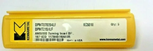 10 шт. KENNAMETAL карбидные вставки DPMT070204LF KC5010