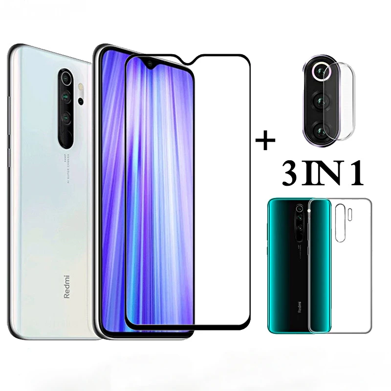 Купить 3-in-1 Case + Camera Tempered Glass For Redmi note 8 Pro Screen Protector Lens On 8T 7 6  Мобильные телефоны и | Стёкла и плёнки для телефонов (4000939311882)