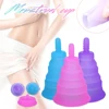 Hot new product Reusable Silicone Menstrual Cup women Lady menstrual period cup female hygiene menstrual cup Washable wholesale