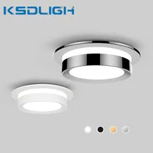 

Modern Downlight Recessed Round White/Golden/Silver/Black LED Ceiling Spot Light 5W 7W 9W Indoor Porch Bedroom Aisle Lighting