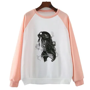 

Cosmic Thoughts Abstract Fashion Sweatshirts Print Hip Hop Couple Ｗo Women　Hooded Casual Tops Coat Hoodies