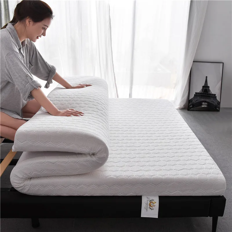 10cm Mattress Natural Latex And Sponge Filling High Resilience Can Be Restored Without Deformation Comfortable Fabric Gift