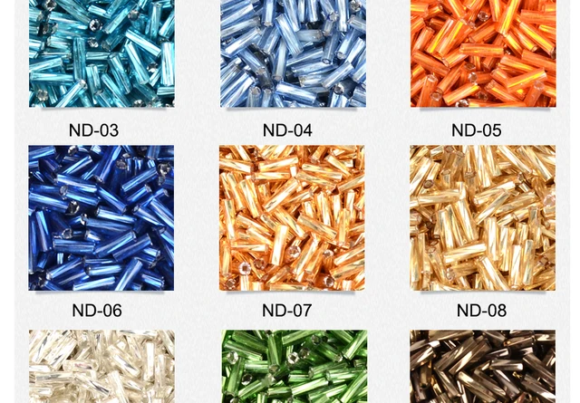 Approx.500pcs Twist Tube Czech Glass Beads Seed Long Loose Bugle Beads for  Jewelry Making 2X6mm