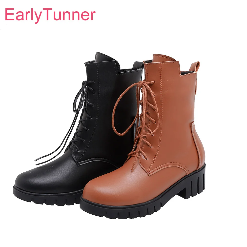 chunky platform combat boots