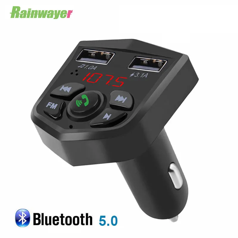 Беспроводной fm-передатчик Bluetooth 5 0 автомобильный комплект Handsfree MP3 плеер 3.1A