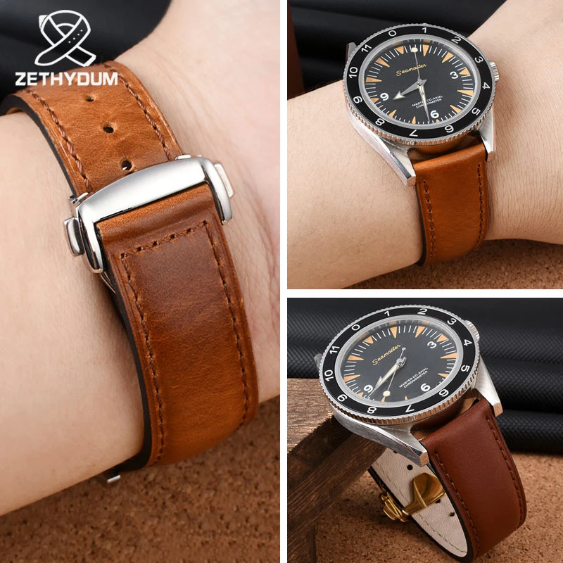 OMEGA シーマスター 純正レザーストラップ 20mm Omega 純正レザー