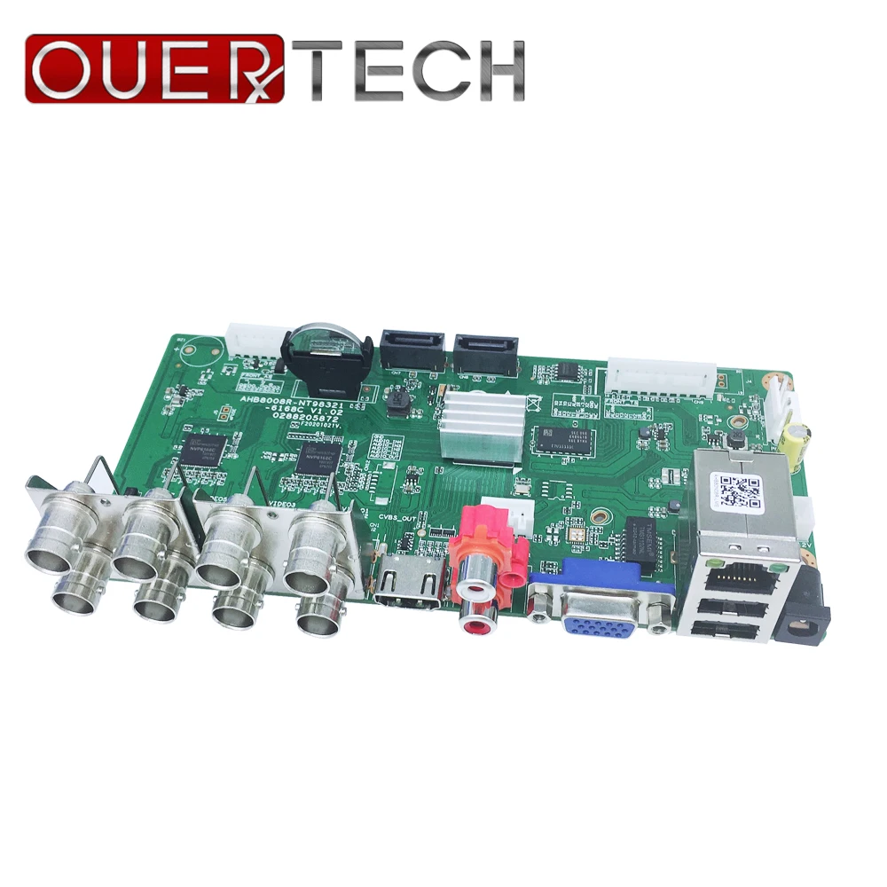 

OUERTECH AHD CVI TVI IP CVBS 5 in 1 8CH CCTV DVR Main Board 1080P/5MP 2 SATA ONVIF Surveillance Video Recorder Motherboard