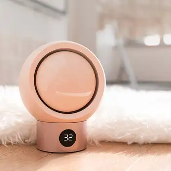 

Hand-free Intelligent Electric Heater Winter Warmer LED Digital Display Desktop Air Warm PTC Heating Fan 9 Gears Adjustable