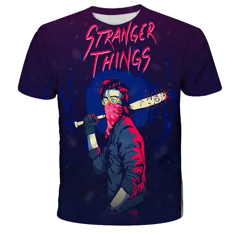 2021ストレンジャー入射3dプリントtシャツボーイとガールtシャツトップヒップホップtシャツ少年カラー服ドロップ Tシャツ Aliexpress