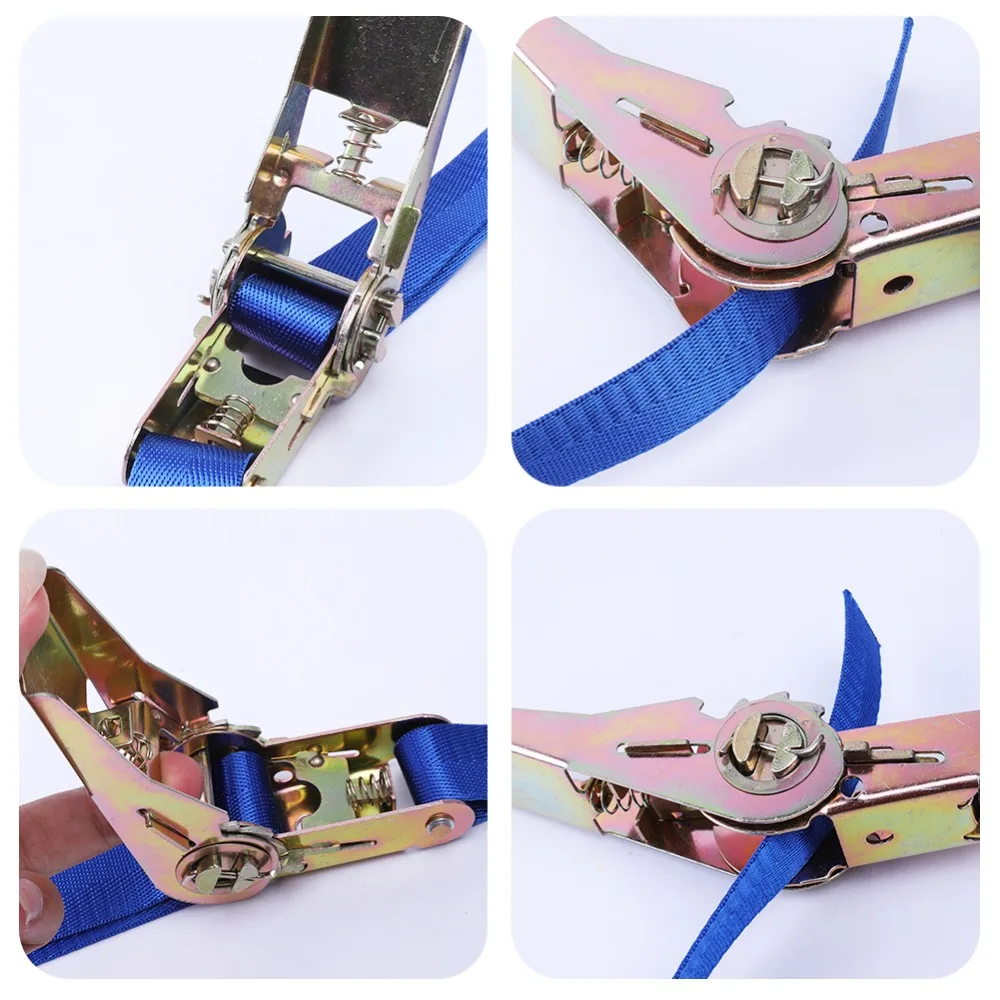 3 Meter Buckle Tie-Down Belt cargo straps Car motorcycle bike Metal Buckle Tow Rope Strong Ratchet Belt Luggage Bag