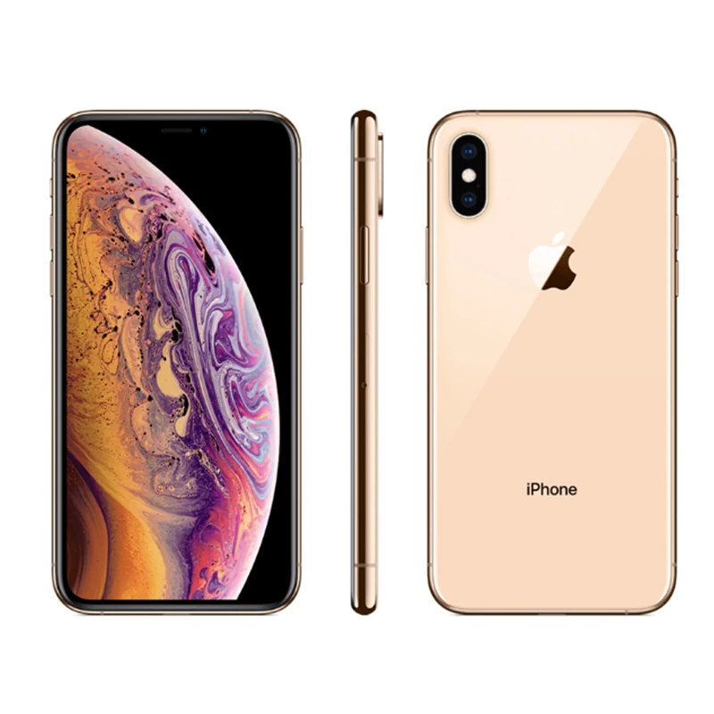 Used Unlocked Apple iPhone XS 5.8inch Face ID NFC ROM 64GB/256GB Smartphone Hexa-core Apple Pay