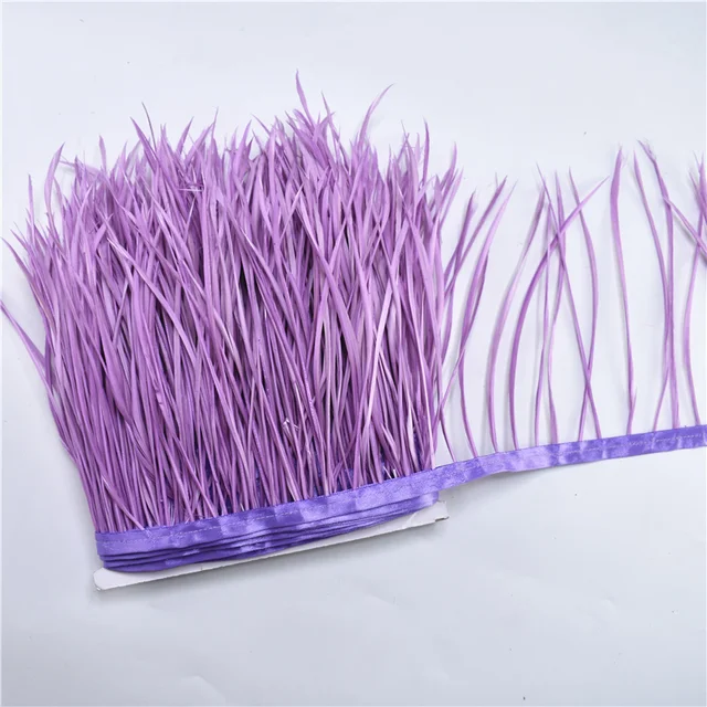 1Meters Pruning Goose Feathers Trims Ribbon Fringe feather trim 6-8