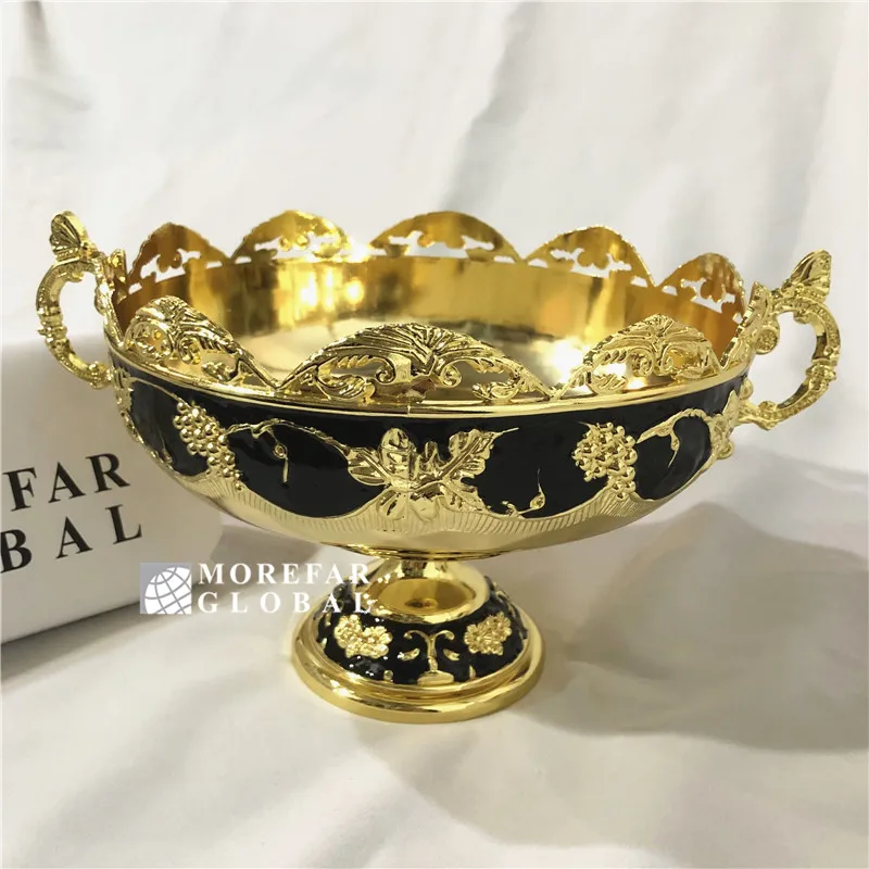 Wooden serving tray and kitchen tray fashion luxury fruit plate decoration nut tray