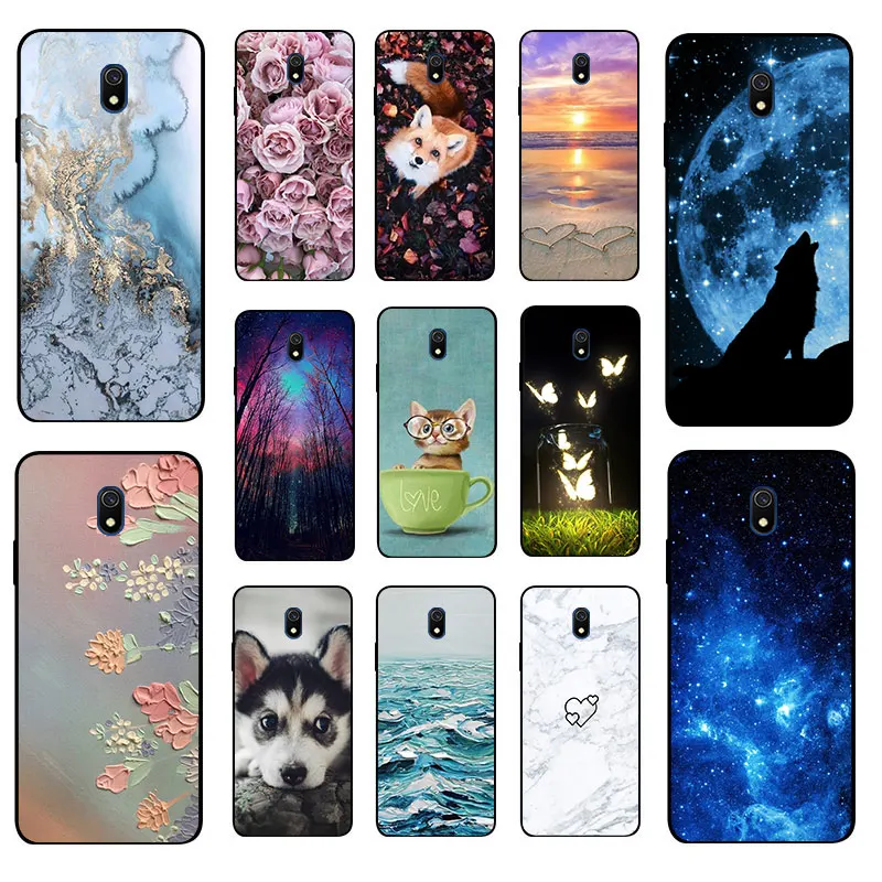 Untuk Xiaomi Redmi 8 Redmi 8A Kasus Silikon Lembut Funda untuk Xiaomi Redmi 8 8A 8 Hitam TPU Case 6.22 