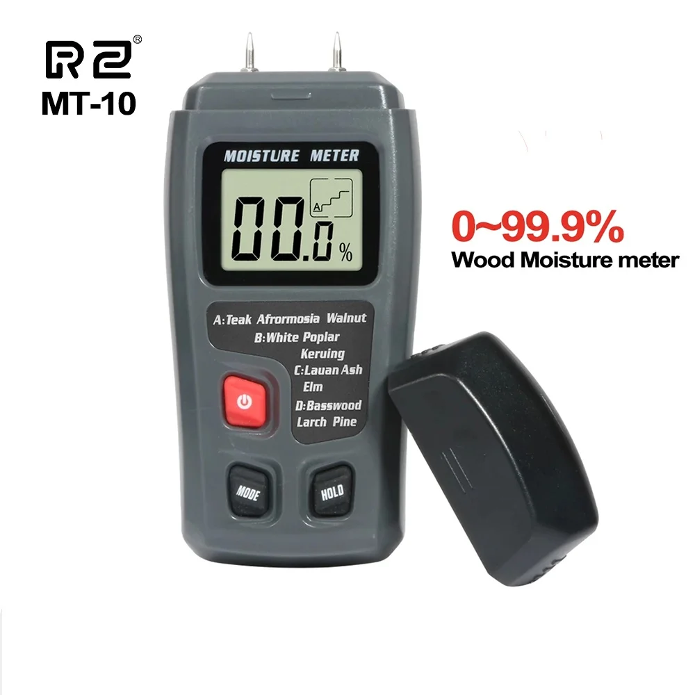 metric tape measure RZ Wood Moisture Meter Hygrometer Timber Damp Detector Tree Density Digital Wood Humidity Tester force measuring instruments Measurement & Analysis Tools