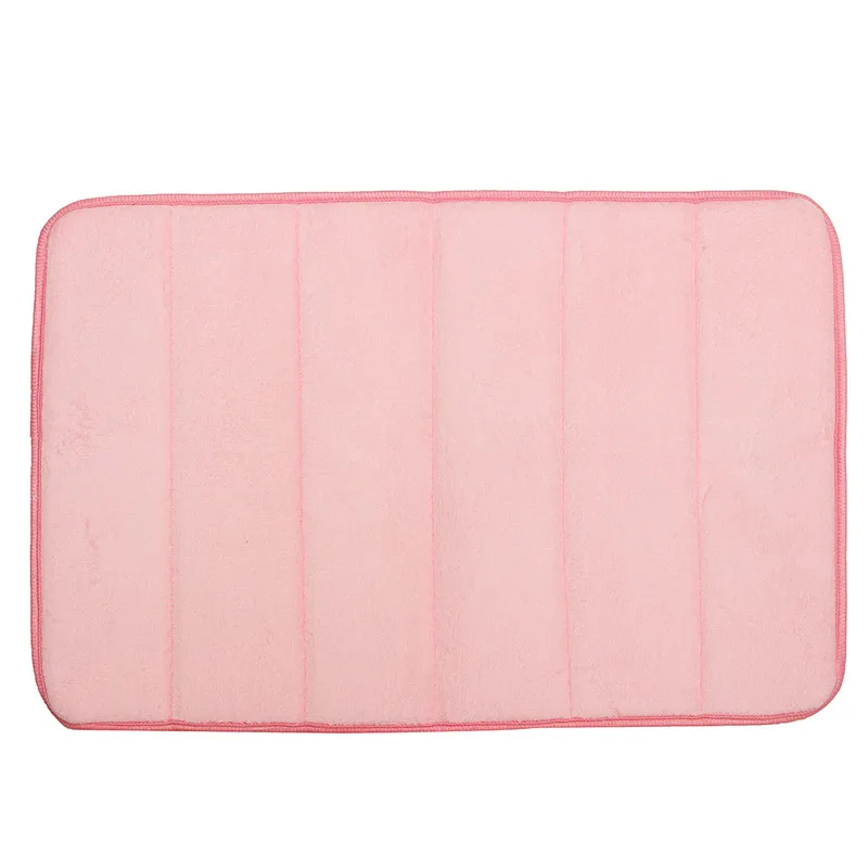 40x60 см коврик для ванной нескользящий коврик для ванной комнаты моющийся быстро высыхающий водопоглощающий ковер ворсистый пены памяти кухонный пол - Цвет: Розовый
