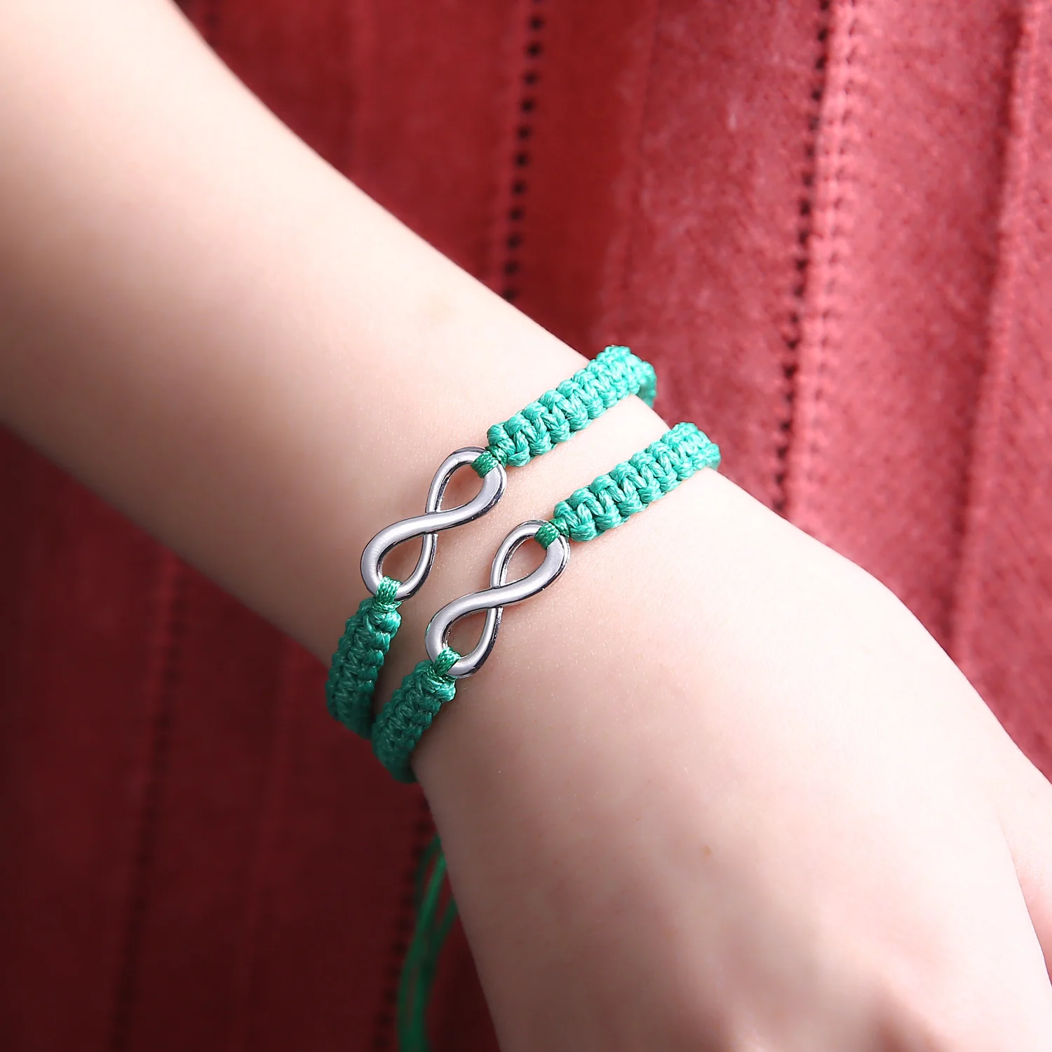 2Pcs/Set Friendship Bracelet For Men Women Handmade Braided Rope Bracelet Infinity Love Couples Bracelet Set Fashion Jewelry - Image 5