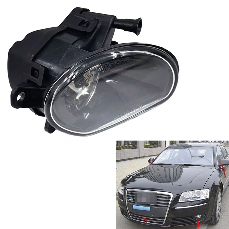 

Auto Left Right Halogen Front Fog Lamp Light Assembly With Bulb For Audi A8 D3 2005 2006 2007 4E0941699A 4E0941700A