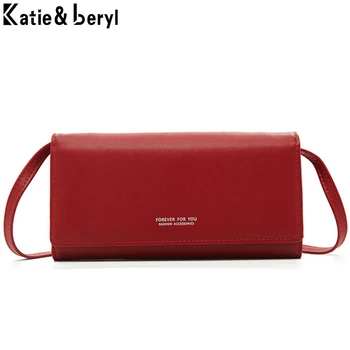

Multi-functiona Small Shoulder Bag & Clutch For Ladies Phone Purse Brand Designer Leather Female Crossbody Messenger Bag Women