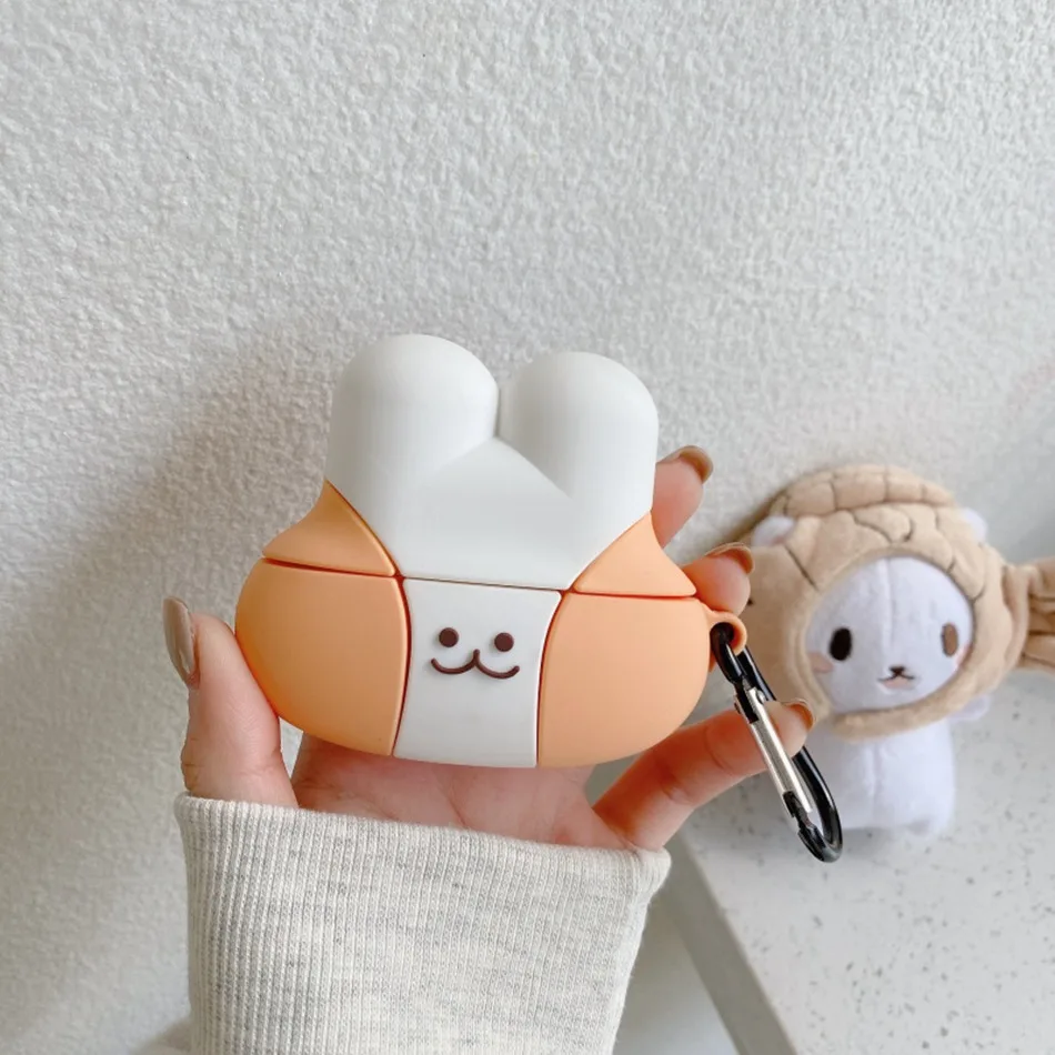 Чехол для наушников для Airpods Pro, силиконовый чехол, красивое с медведем и собакой, 3D мультяшный Кот, чехол для наушников для Apple Air pods Pro 3, чехол s, брелок
