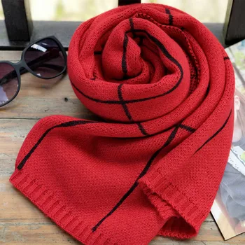

Pineapple large plaid sweater scarf in autumn and winter boys and girls knitted sweater sweater couple scarf