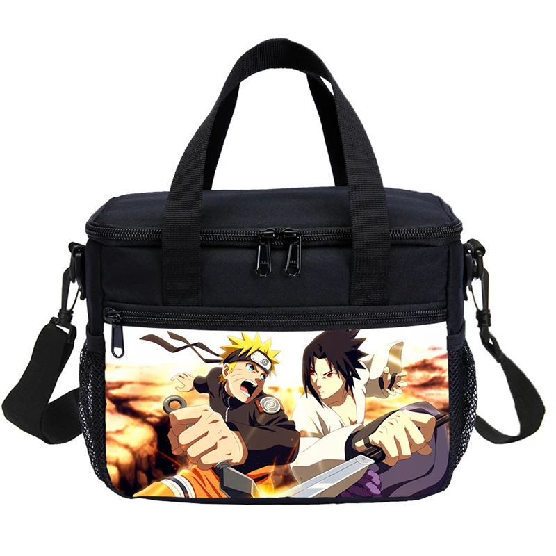 Uzumaki Naruto мультфильм сумки для обеда Uchiha Sasuke Sarada изолированная сумка холодильник