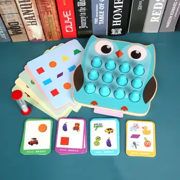 

Montessori Toys Memory Match Chess Game 3D Puzzles Wooden Early Educational Party Casual Interaction Game Toy For Children