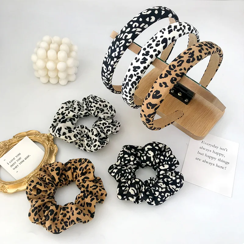 

Temperament Leopard Pattern Hairband Korean Fashion Versatile Wide Headband Women Hair Band Accessoires Sponge Hair Clamps New