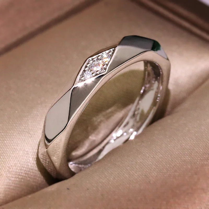 Модный набор колец для пары символ любви с буквой его королева и ее король, женские кольца на палец с гравировкой - Цвет основного камня: WOMEN