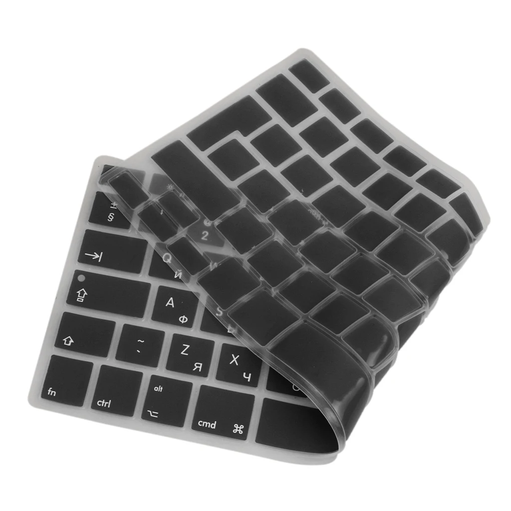 Russian-english Silicone Keyboard Skin Cover Sticker For Computers 