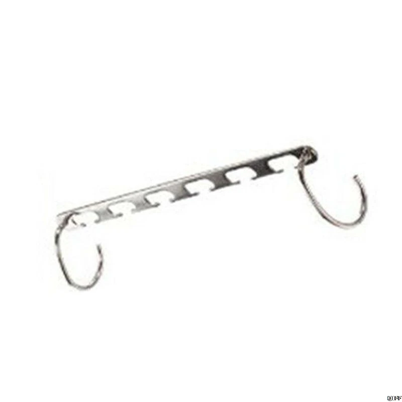 

Space-Saving Drying Rack Multi-Functional Laundries Airer With 6 Holes And 2 Pothhooks Steel For Closet Cloakroom Home
