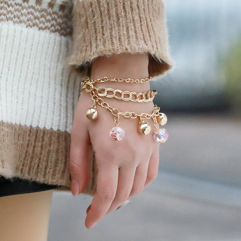 Богемский Vsco браслет для женщин толстая цепочка браслеты с бабочками Femme рождественские подарки аксессуары