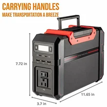 Портативный генератор переменного тока, инвертор, банк питания переменного тока, 110 В, 220 В, Тип C, выход 120000 мАч, солнечный генератор, электростанция