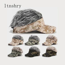 Модный парик шляпа Кепка мужская женская бейсболка Камуфляжный солнцезащитный козырек Забавный Хэллоуин вечерние кепки для гольфа Gorra Hombre Мужская кепка