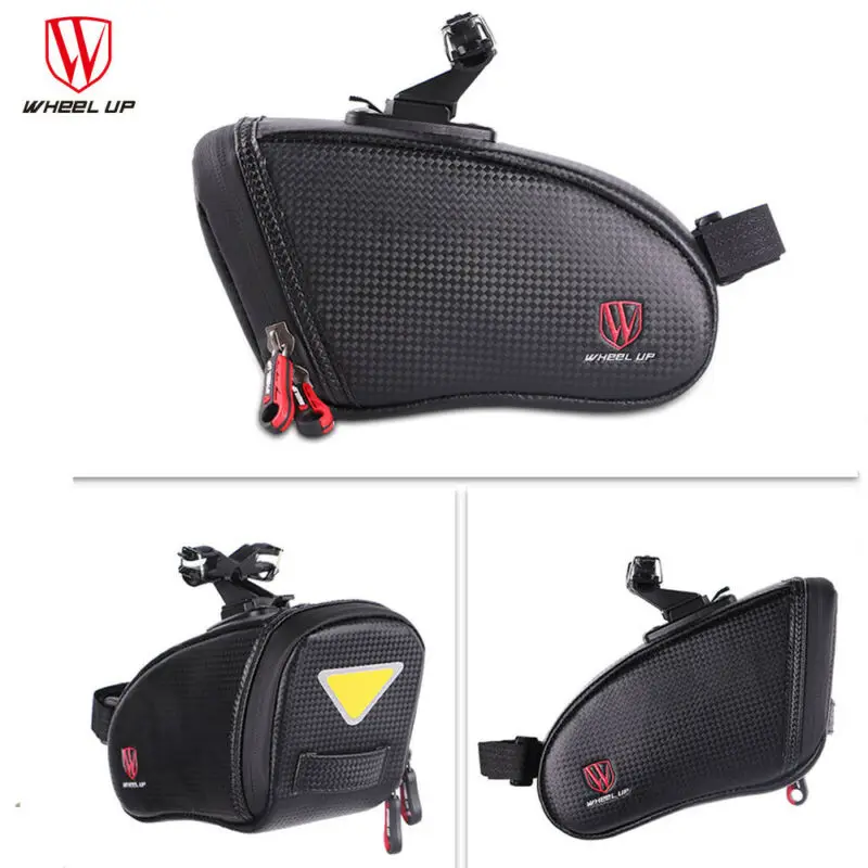 Waterproof Outdoor Bike Saddle Bag Nylon Bicycle Under Seat Rear Storage Tail Pouch Waterproof MTB Mountain Bike Back Tail Bag