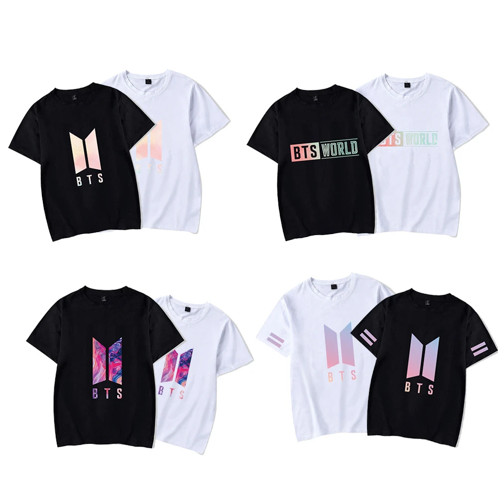 New Bangtan Boys World Logo T Shirt Men Women For A R M Y Short Sleeve Round Neck Jin Suga J Hope Jimin V Jungkook Rm Y2k Tops T Shirts Aliexpress